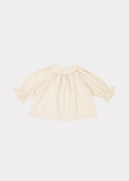 Baby Girls White Cotton Top