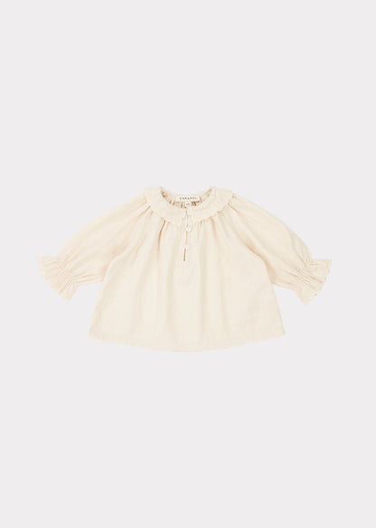 Baby Girls White Cotton Top