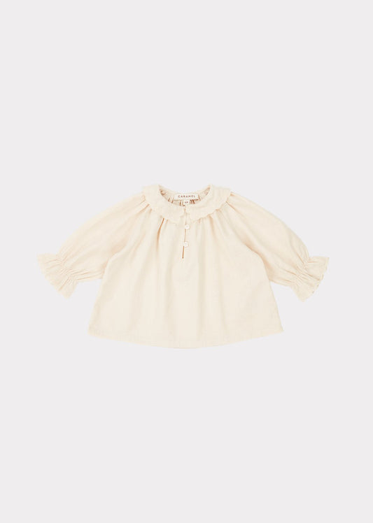 Baby Girls White Cotton Top