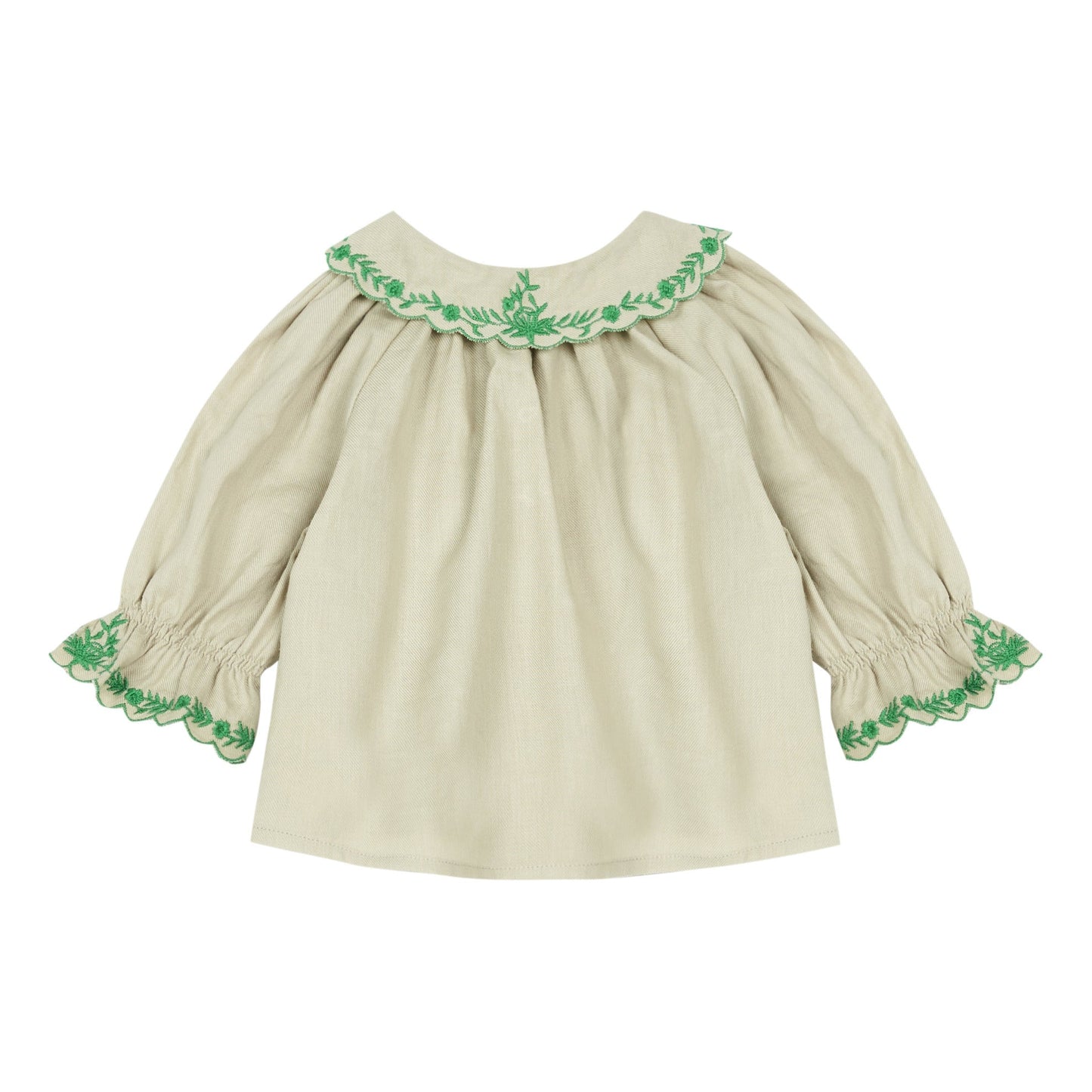 Baby Girls Beige Cotton Top