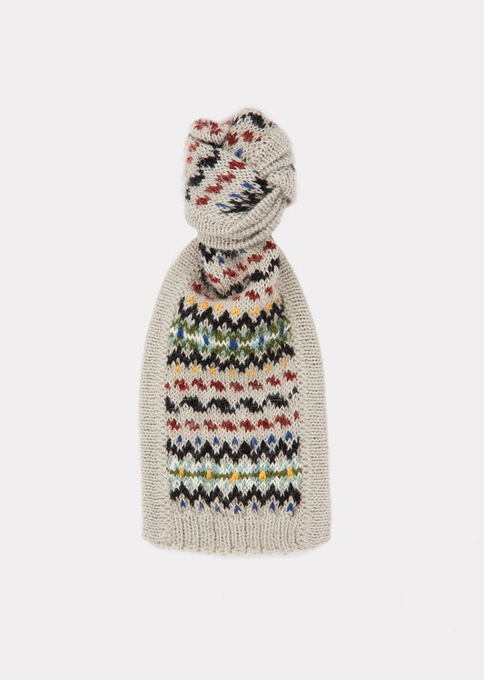 婴儿灰色混合羊驼毛围巾