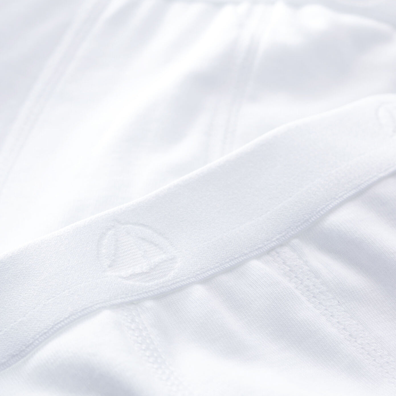 男童白色棉内裤套装(2件)