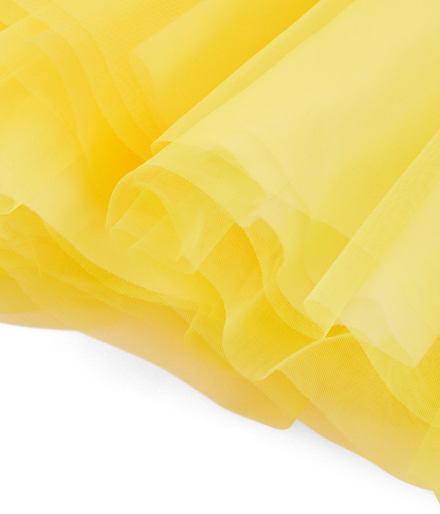 女童黄色薄纱短裙