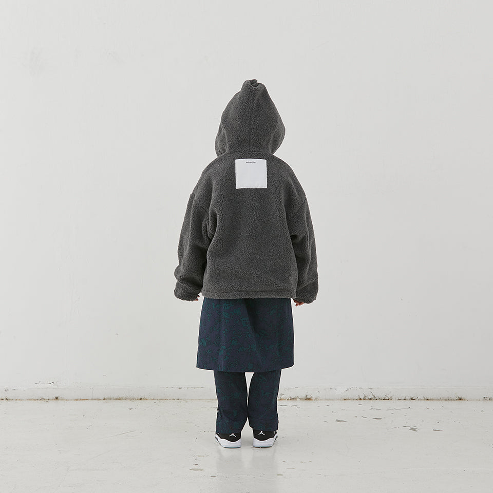 儿童藏青色双面外套