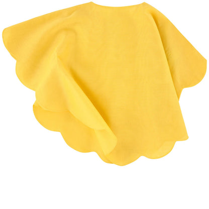 Girls Yellow Cotton Frill Cape