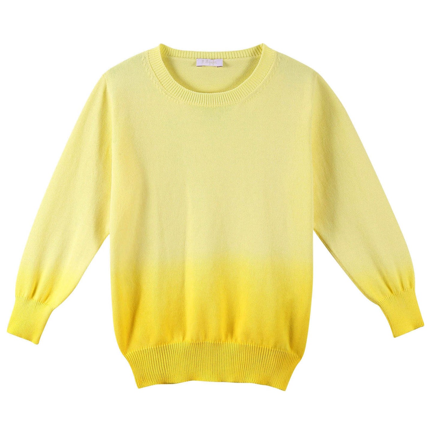Boys Yellow Knitted Cotton Jersey Sweater