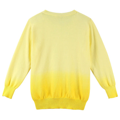 Boys Yellow Knitted Cotton Jersey Sweater