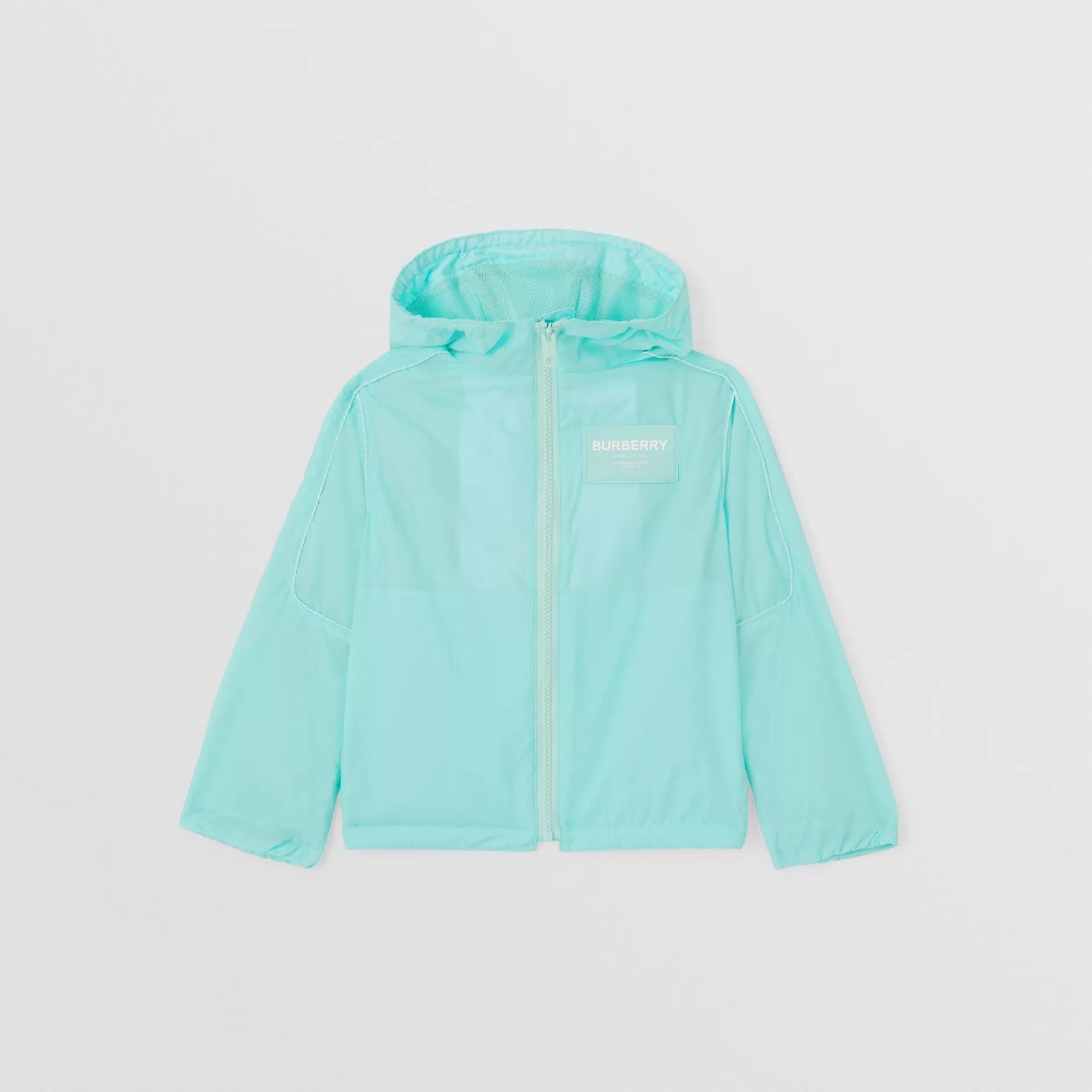 儿童蓝色连帽夹克