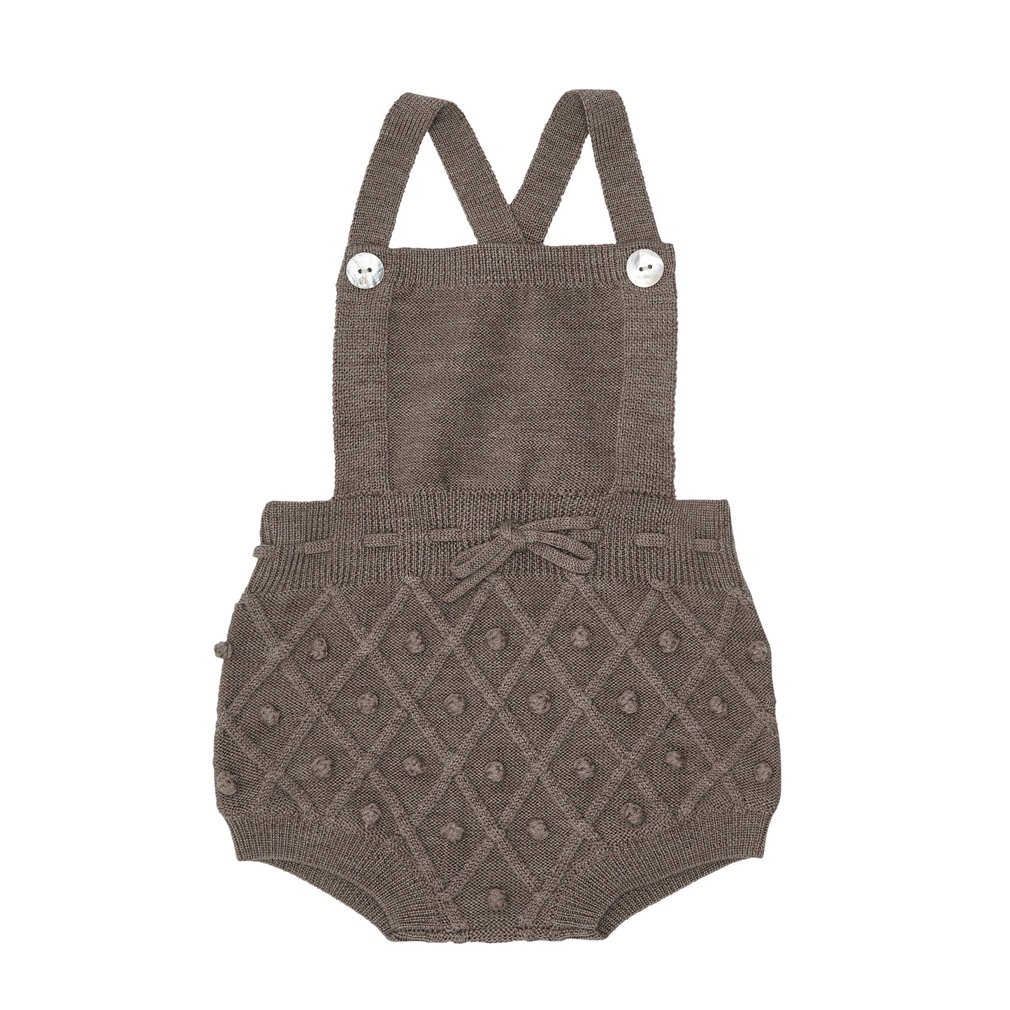 婴儿浅褐色羊毛短裤