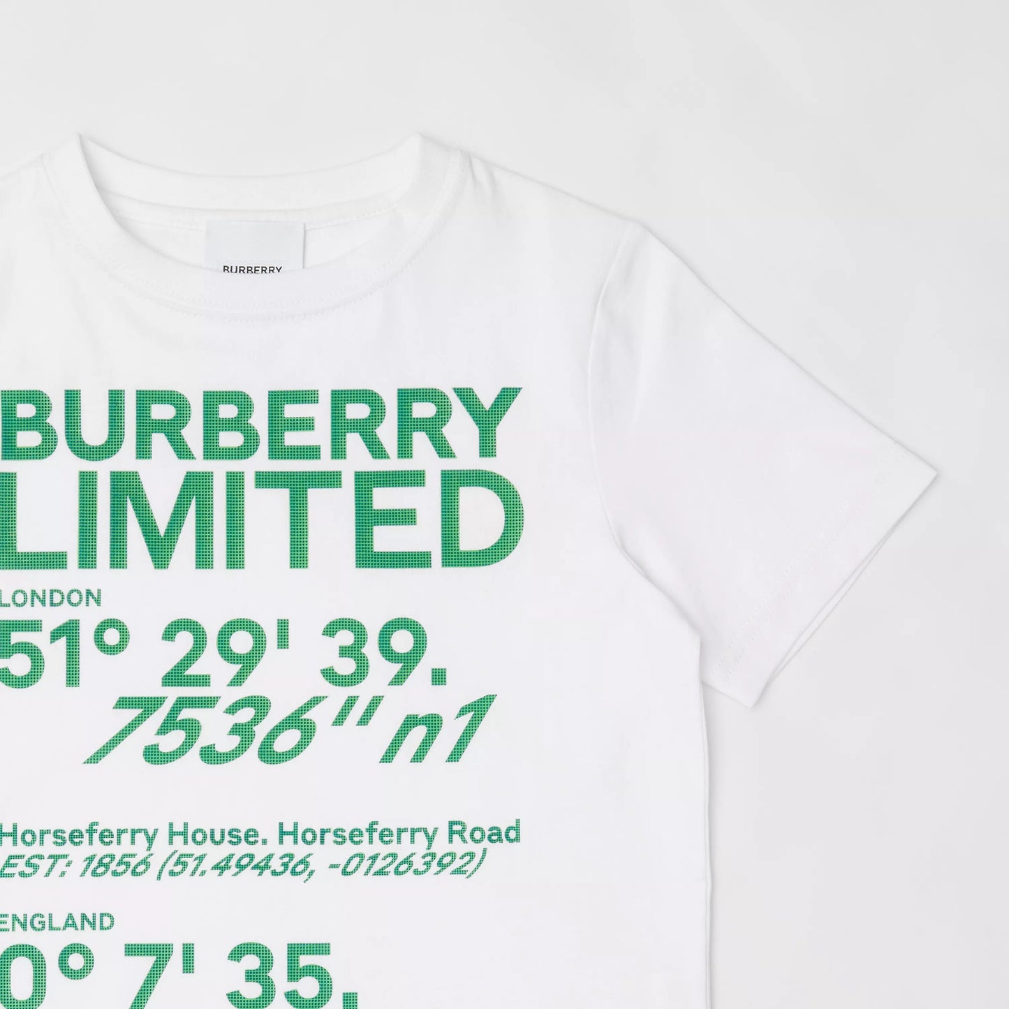 男童白色Logo棉T恤