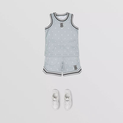 Boys Light Grey Logo Shorts