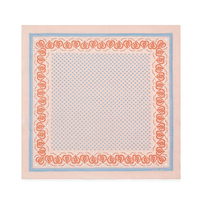 Girls Pink Printing Cotton Scarf