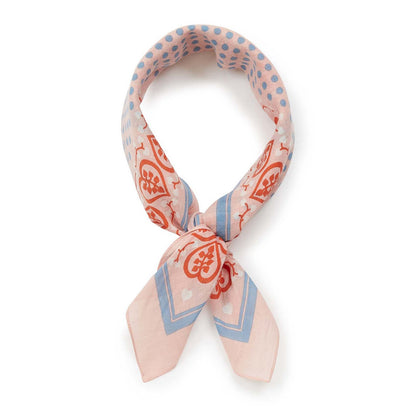 Girls Pink Printing Cotton Scarf