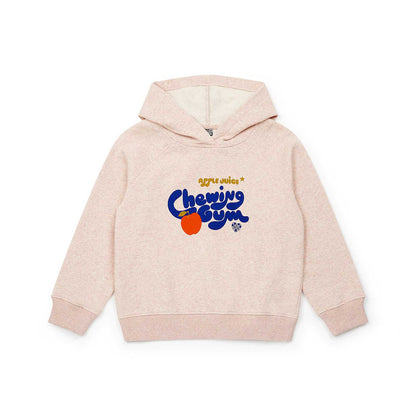 Girls Pink Logo Cotton Sweatshirt