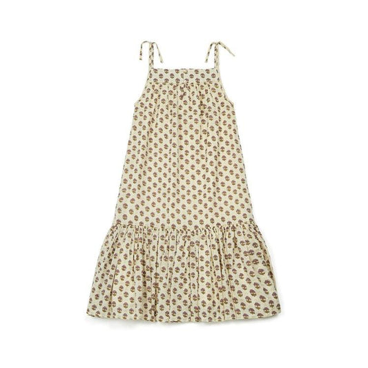 Girls Purple Flower Cotton Dress