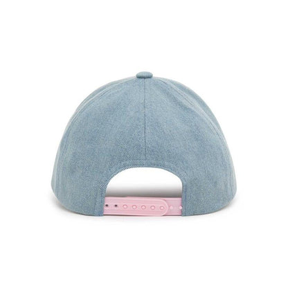 Girls Light Blue Apple Denim Cap