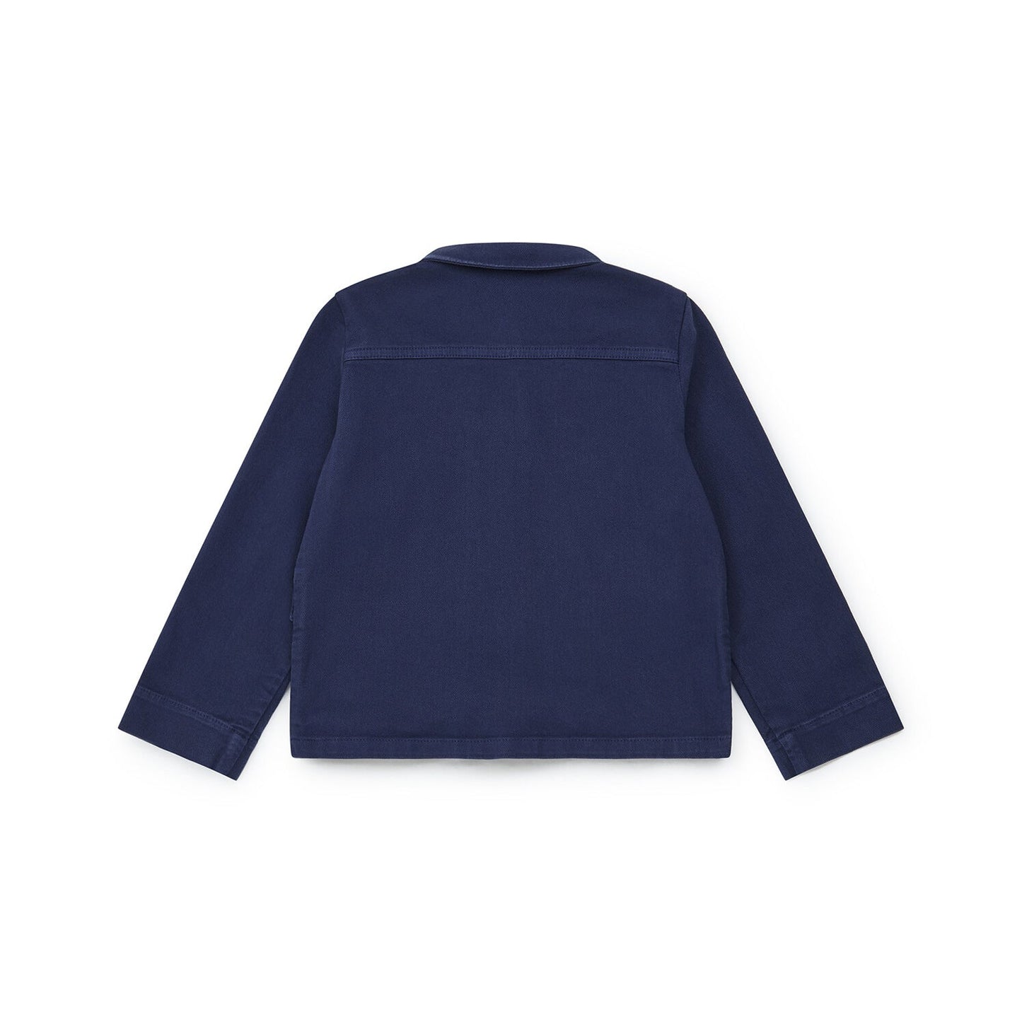 女童蓝色刺绣夹克