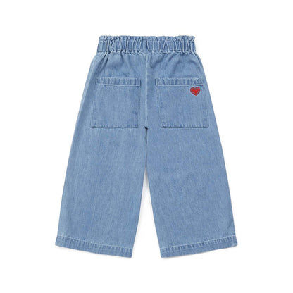 Girls Blue Denim Trousers