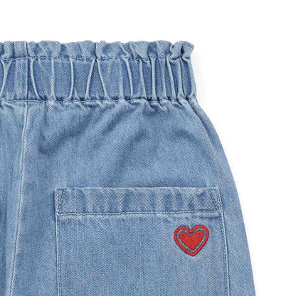 Girls Blue Denim Trousers