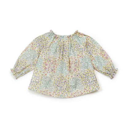 Baby Girls Green Floral Blouse