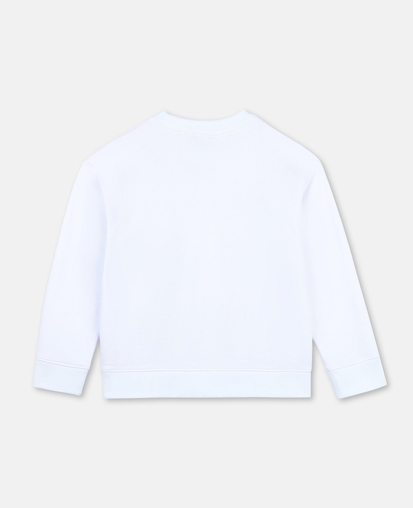 Boys White Printing Cotton Sweatshirt