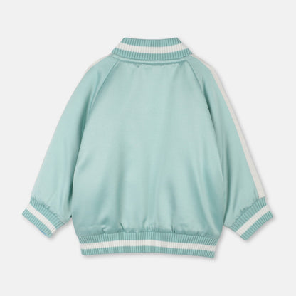Baby Girls Mint Butterfly Reversible Jacket