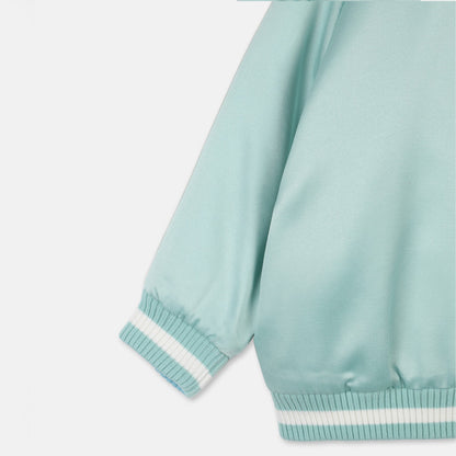 Baby Girls Mint Butterfly Reversible Jacket