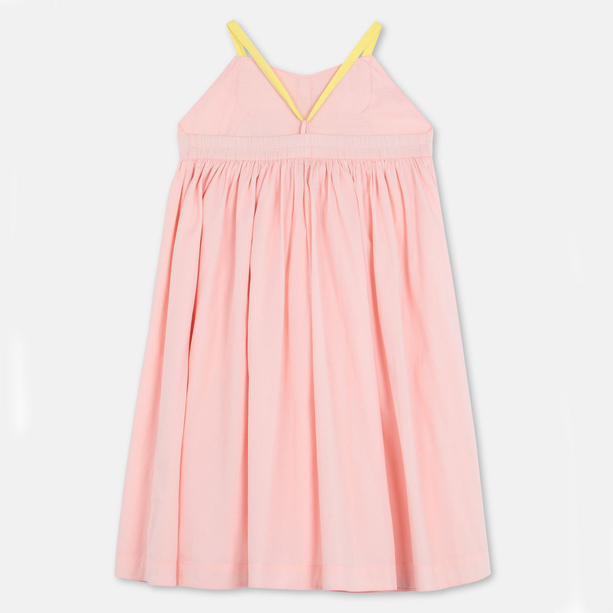 Girls Light Pink Butterfly Cotton Dress