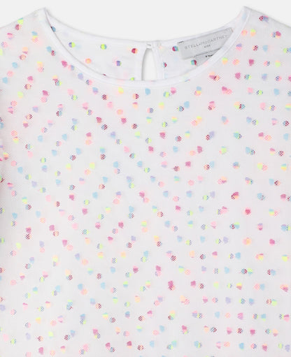 Girls Multicolor Dots Tulle Dress