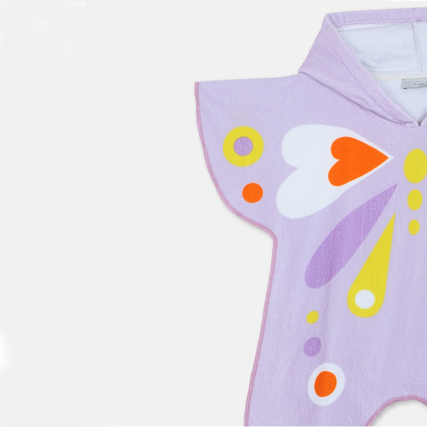 Girls Lilac Butterfly Cotton Towel