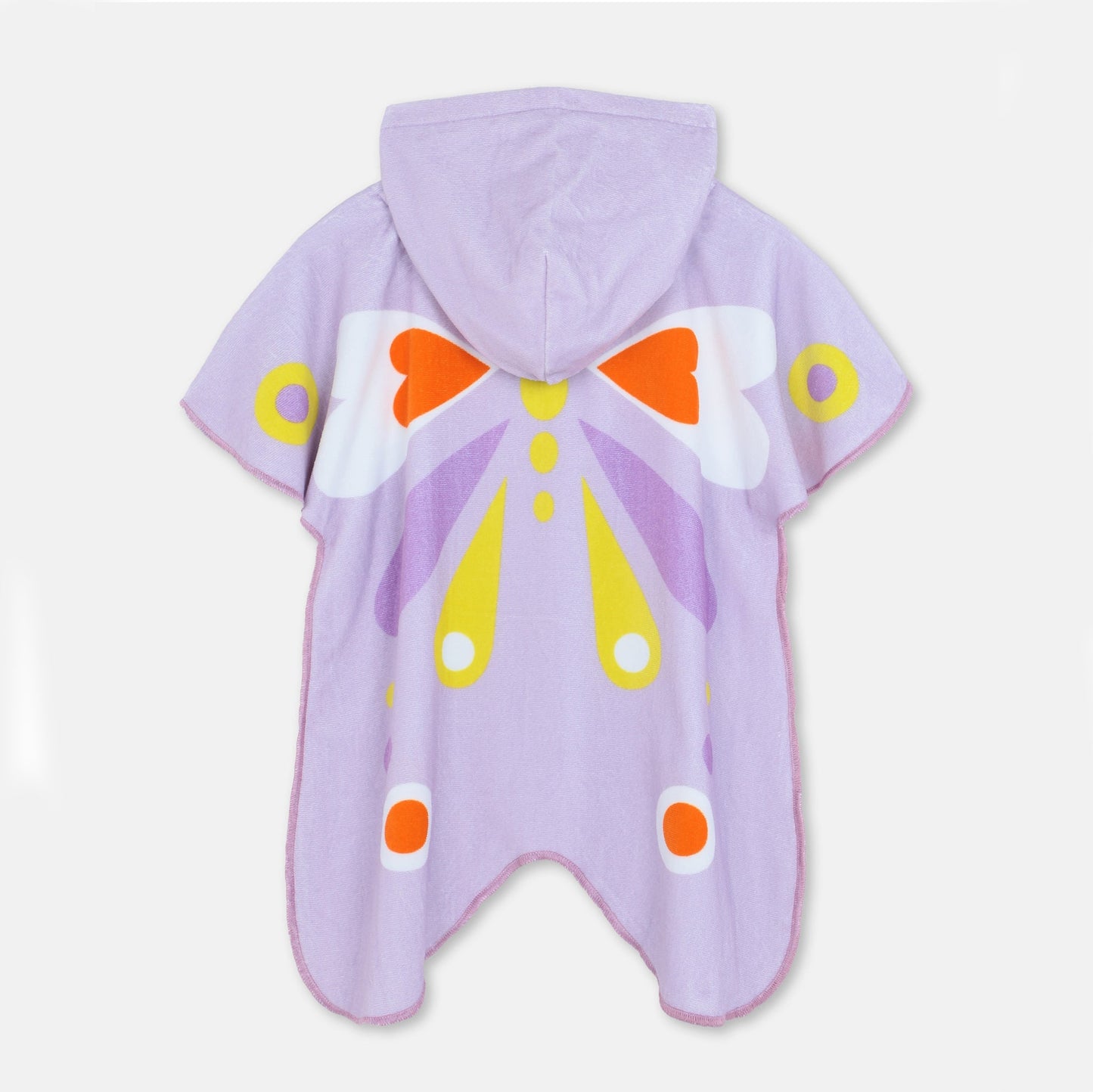 Girls Lilac Butterfly Cotton Towel