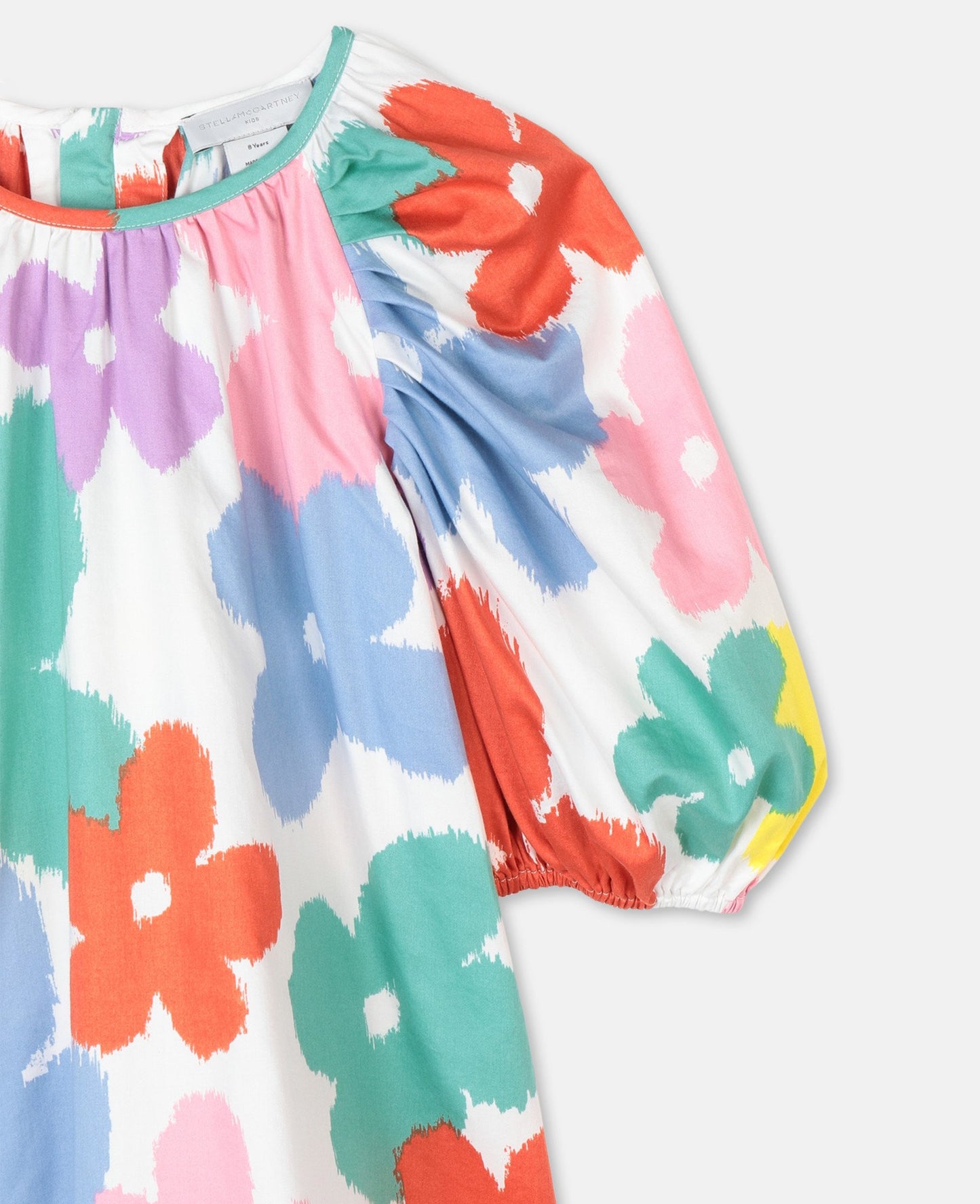 Girls Multicolor Flower Cotton Top