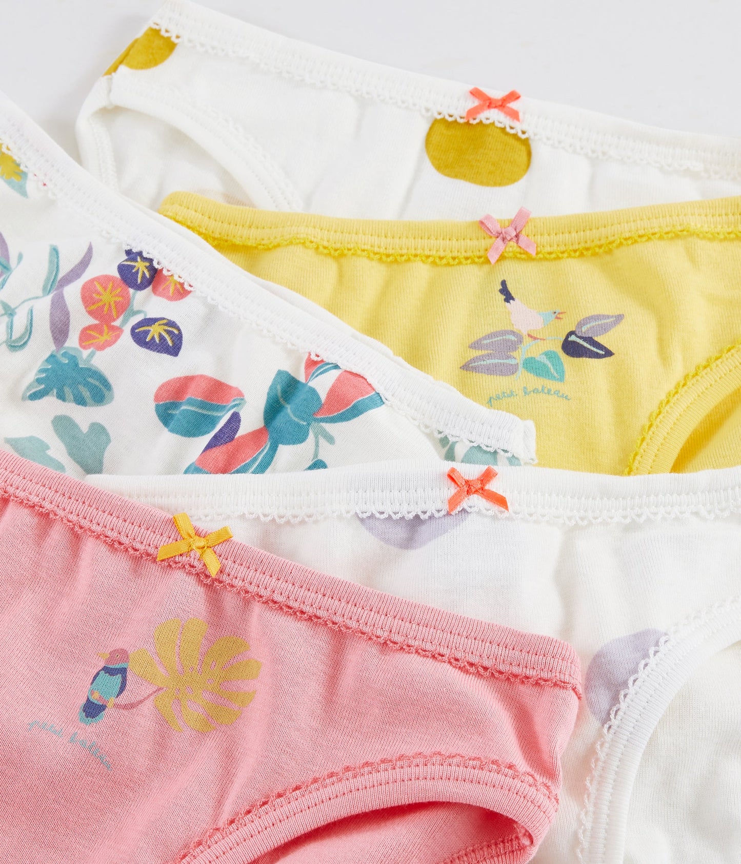 Girls Multicolor Cotton Underwear Set(5Pieces)