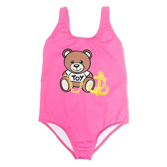 Girls Pink Logo Swimwear