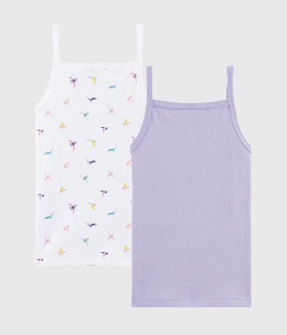 Girls Multicolor Cotton Vest Sets