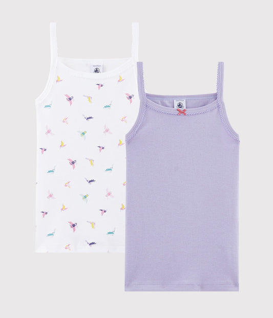 Girls Multicolor Cotton Vest Sets