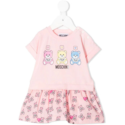 Baby Girls Pink Toy Cotton Dress