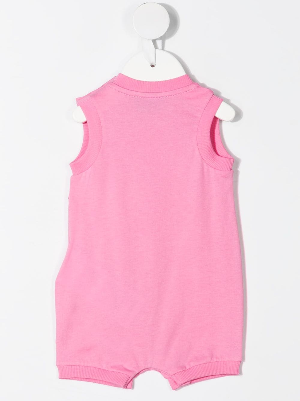 Baby Girls Pink Logo Cotton Babysuit