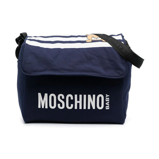 女童灰色&蓝色Logo包