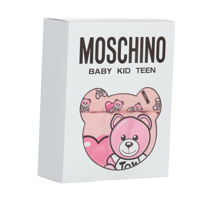 女婴玫瑰粉棉连体衣套装