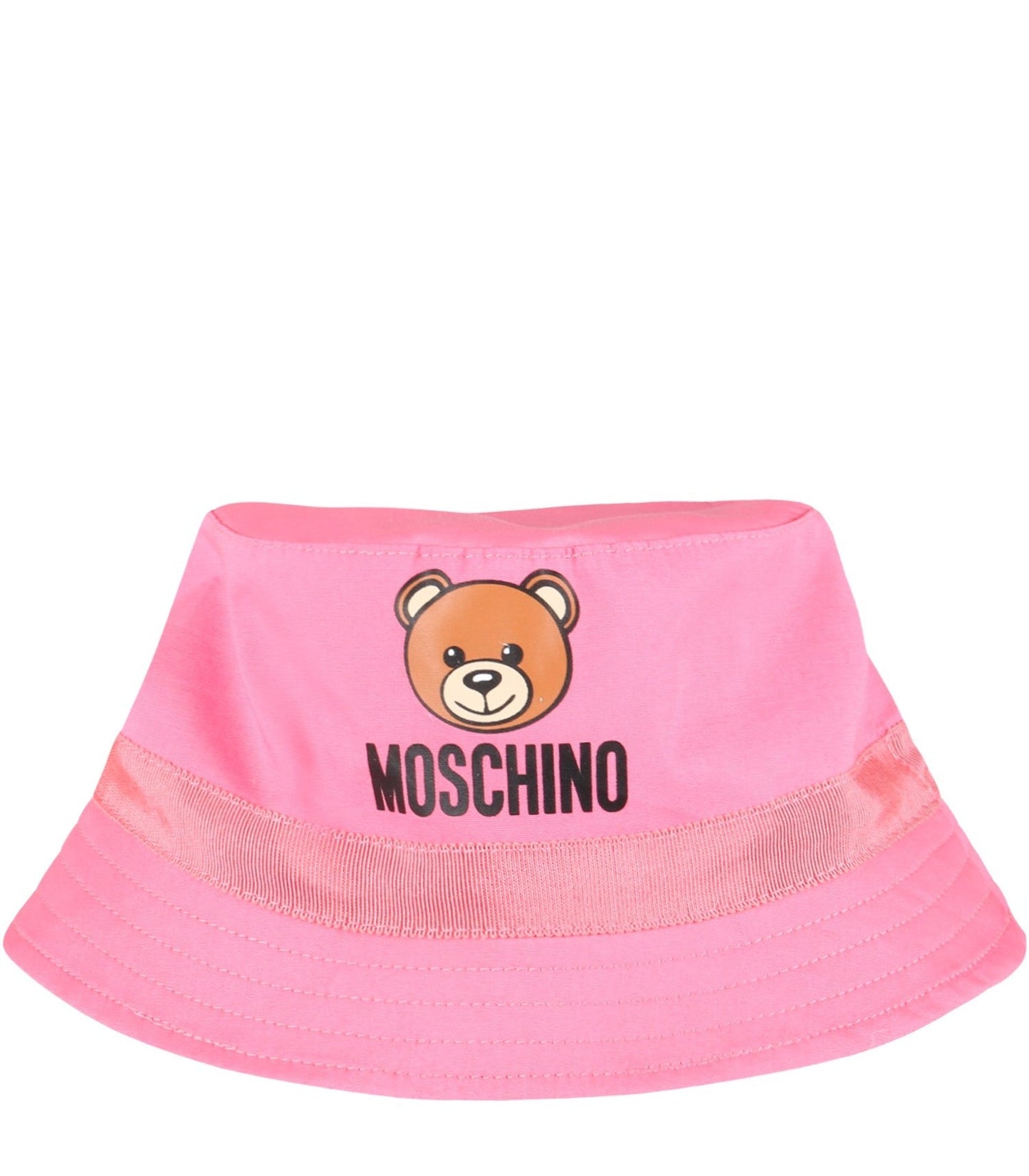 Girls Pink Logo Cotton Hat