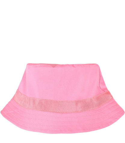 Girls Pink Logo Cotton Hat