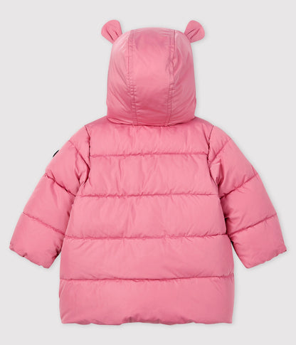 Baby Girls Pink Padded Down Coat