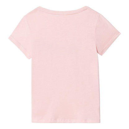 女童浅粉色Logo T恤