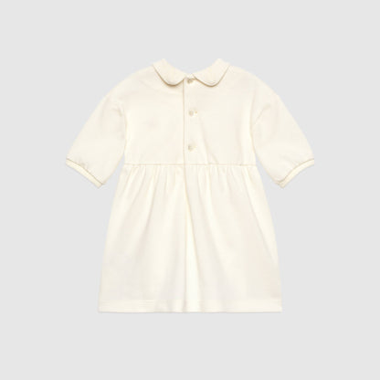 Baby Girls Ivory GG Cotton Dress