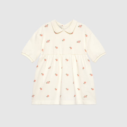 Baby Girls Ivory GG Cotton Dress