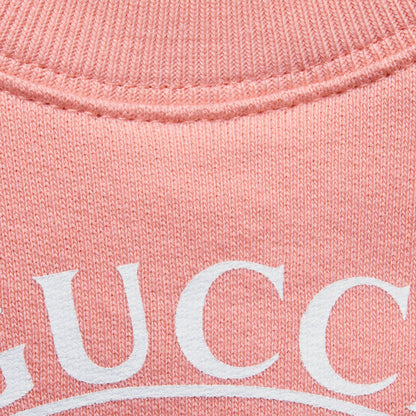 Baby Girls Pink GG Logo Cotton Sweatshirt