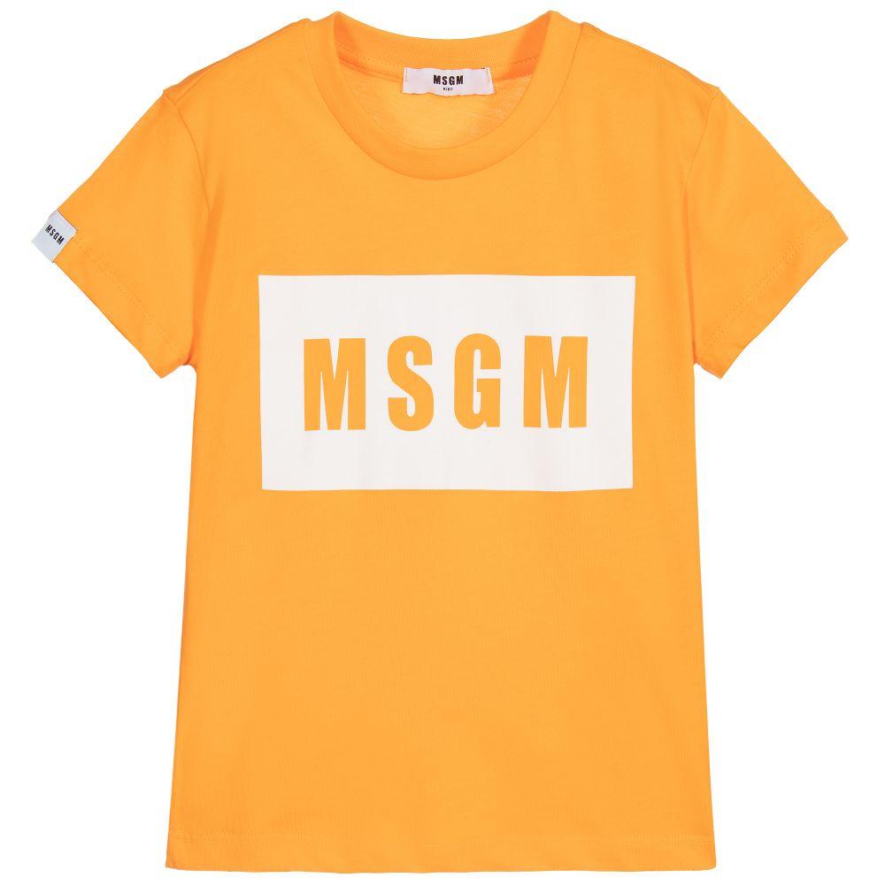 Boys & Girls Melon Logo Cotton T-Shirt