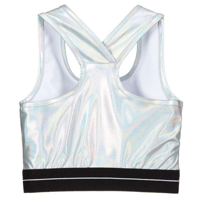 女童银色Logo上衣