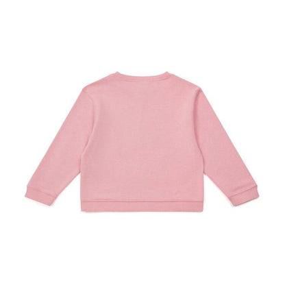 女童粉色Logo棉卫衣